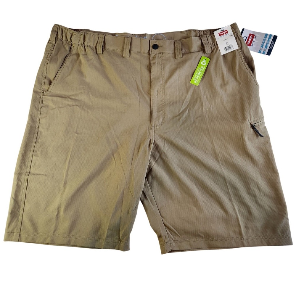 WRANGLER Performance Field Utility Shorts Mens 48 Beige‎ Tan Khaki Relaxed Fit